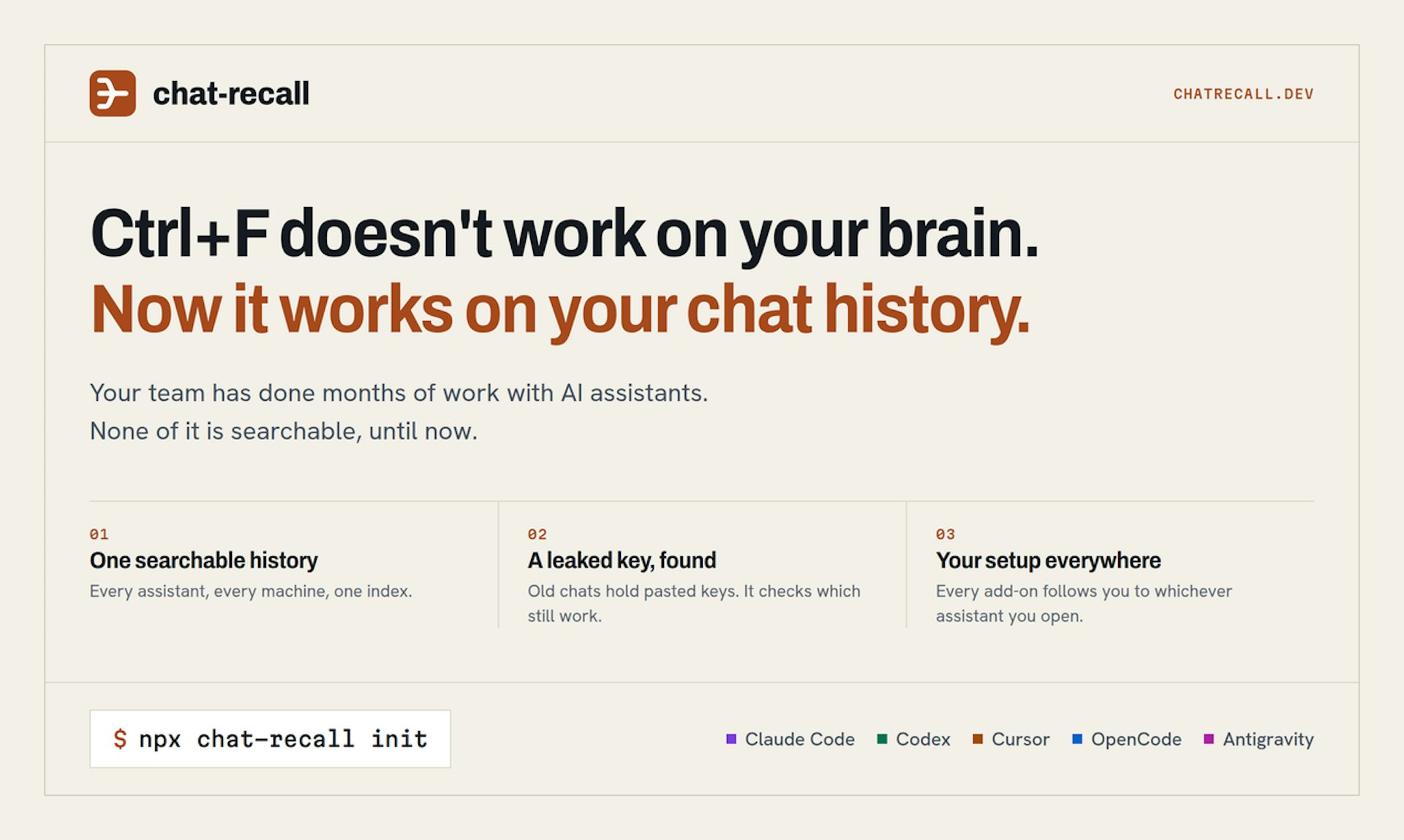 chat-recall Preview